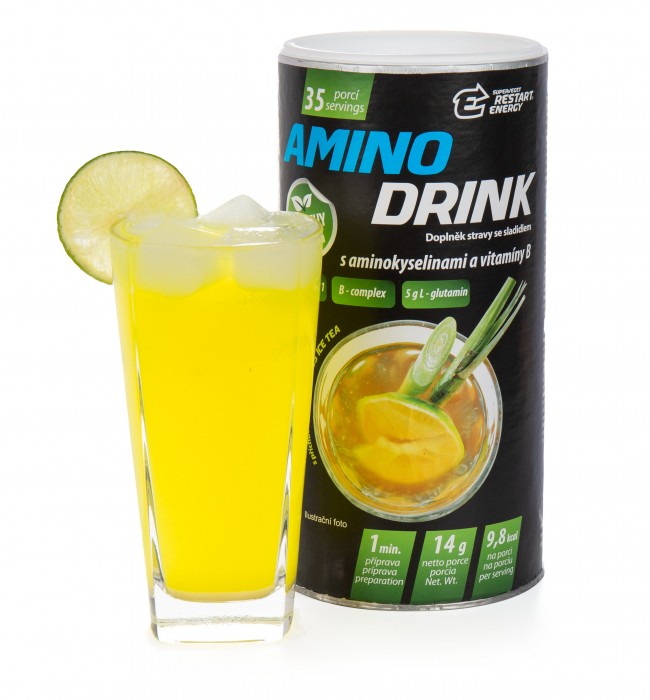 AMINODRINK s příchutí lemon grass ice tea AMINODRINK s příchutí lemon grass ice tea