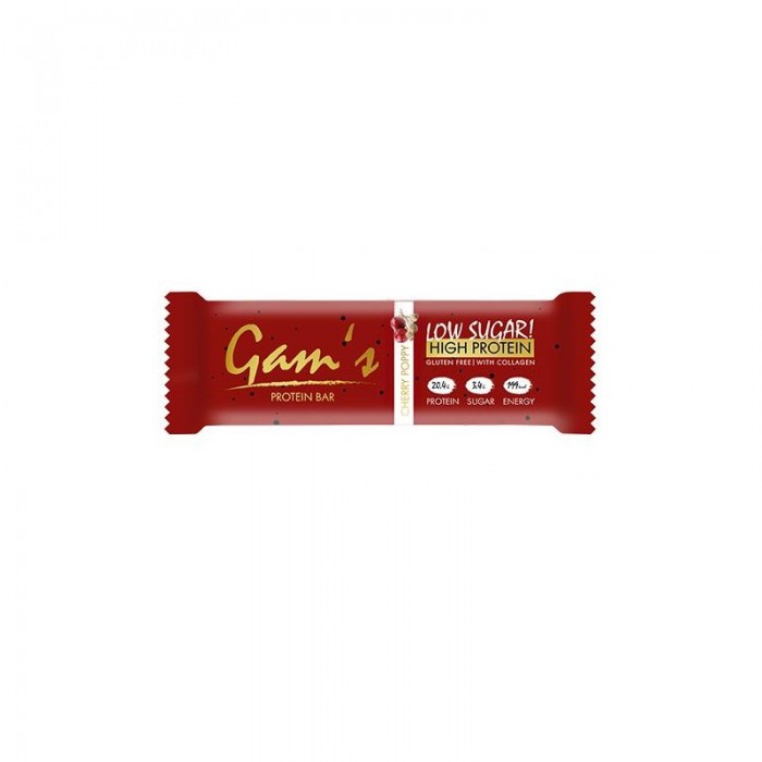 GAM´S CHERRY-POPPY PROTEIN BAR